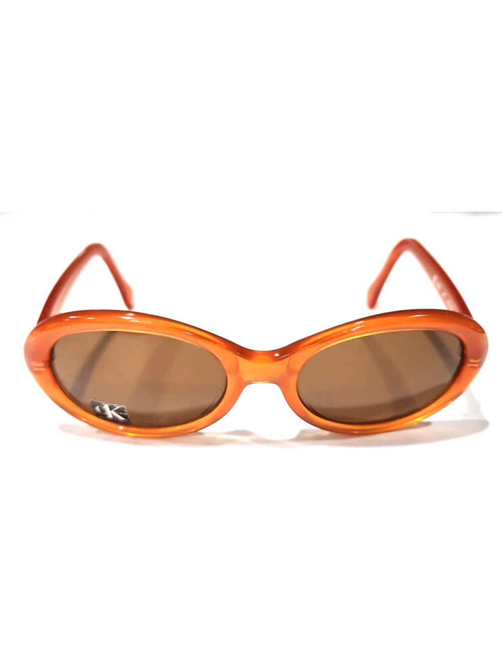 Calvin Klein CK4005 Brown Oval Sunglasses 53-19 140 Hong Kong